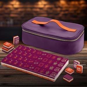 ชุดกระเป๋าหนังพกพาลายเสือดาวอเมริกันมาห์จง - Product Image 4