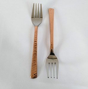 Copper Handle Stainless Steel Teaspoons Set of 5 <b>Classic</b> Design Kitchen Utensils for Wholesaler Soup Spoon - Product Image 4