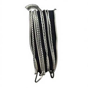 Collares finos brillantes de cadena de plata de ley 925 atemporales y elegantes - Product Image 1