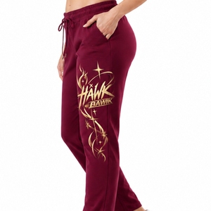 Pantalon de survêtement personnalisé pour femme, décontracté, avec cordon de serrage, coupe droite, longueur intégrale, taille ajustable, poches latérales - Product Image 3