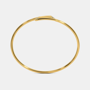 Brazalete Abierto de Oro con Doble Corazón de Diamantes - Product Image 4