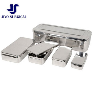 Hospital Grade Stainless Steel Medical Instrument Storage <b>Box</b> <b>for</b> Dental Surgical and Veterinary Applications - Product Image 1
