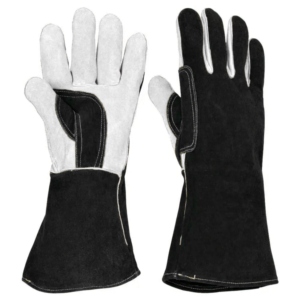 Heavy-Duty Reinforced Cowhide Split Leather Safety <b>Gloves</b> Industrial Welders BBQ Firefighting Waterproof Hand Protection - Product Image 2
