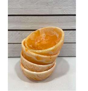 Luxury Polished Handmade Resin Serving Bowl with Round Shape High Quality Food Grade Eco-Friendly Party Fruits Storage <b>Basket</b> - Product Image 2