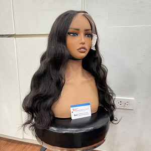 Perruque à fermeture HD incontournable, cheveux naturels ondulés, 100% cheveux humains vietnamiens, prête à être expédiée, brillante, sans nœuds, sans perte de cheveux - Product Image 2