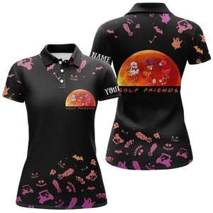 Polo d'Halloween Uniforme de sublimation Vêtements d'équipe professionnels pour enseignants Canada Vente en gros - Product Image 5