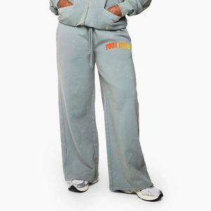 กางเกงวอร์มขายาวเอวสูงทรงหลวมสำหรับผู้หญิง กางเกงลำลองใส่สบาย มีกระเป๋า เหมาะสำหรับชุดลำลองในฤดูใบไม้ร่วง กางเกงจ็อกเกอร์เนื้อนุ่มทรงหลวมสำหรับผู้หญิง - Product Image 1