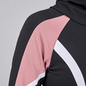 Ensemble Burkini Modeste 3 Pièces avec Bas Échancré, Matière Écologique, Fermetures Éclair Avant, Logo – Ensemble Burkini Modeste Complet 3 Pièces pour Femme - Product Image 3