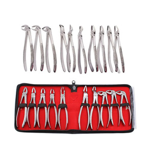 Juego de 10 Pinzas de Extracción Dental para Adultos, Kit de Acero Inoxidable para Extracción Quirúrgica de Dientes, Herramientas Dentales - Product Image 1