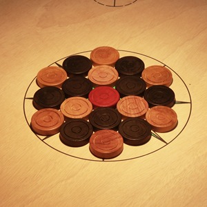 High Quality Different Color Coins 24-Piece Carrom <b>Table</b> <b>Game</b> Set Durable Eco-Friendly Wooden Family Educational Board <b>Game</b> - Product Image 3