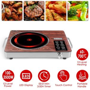 Fornello Elettrico Doppio in Ceramica da 7000W per Campeggio, Opzione Singola in Ceramica da 3500W con 3 Scelte di Colore - Product Image 2