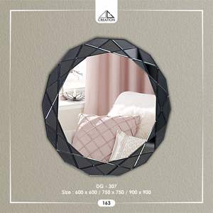 Espejo Decorativo Impresionante para el Hogar, Borde Multifacético Único que Agrega un Toque Geométrico Moderno, Decoración Artística con Aspecto 3D, Ecológico, para Colgar en la Pared - Product Image 4