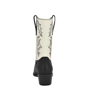 Botas de cuero para hombre con bordado de tubo alto, estilo desierto, punta ancha, tipo cowboy, al por mayor - Product Image 2