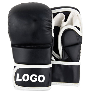 ถุงมือลดราคา คุณภาพดีเยี่ยม ถุงมือหนังสำหรับชกมวย MMA ถุงมือฝึกซ้อมแบบครึ่งนิ้ว ถุงมือหนังสำหรับชกมวย MMA - Product Image 1