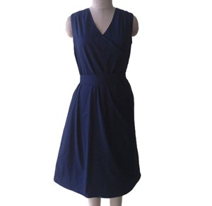 Robe portefeuille pour femme à manches longues, longueur midi, avec ceinture ajustable, en tissu doux, respirant et léger, élégante et décontractée - Product Image 1