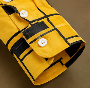 เสื้อเชิ้ตแขนสั้นผู้ชายแบบลำลอง ปกคอพับ เสื้อเชิ้ตฤดูร้อน - Product Image 2