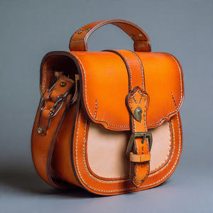 Bolso de Hombro de Cuero Genuino Clásico y Vintage, Impermeable, Personalizable, con Diseño de Bandolera para Mujer - Product Image 3