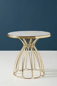 Table console en laiton faite à la main avec base sur piédestal, design éclectique, finition antique, meubles de salon - Product Image 5