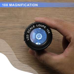 แว่นขยายแบบชาร์จไฟได้ 10 เท่า พร้อมไฟ LED 5 ดวง และไฟ UV 5 ดวง |   แว่นขยายโลหะแบบถอดได้พร้อมเลนส์แก้วออปติคอล K9 สำหรับงานเครื่องประดับ - Product Image 6