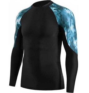 Camiseta de Compresión de Manga Larga para Hombre, para BJJ y MMA, Ropa de Entrenamiento de Alto Rendimiento, Tendencia en EE. UU. y Europa - Product Image 1