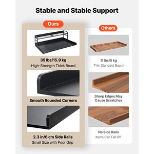 Estante de madera para lavadora/Secadora de 54 x 27.5 pulgadas con 2 ganchos y estantes de exhibición para lavandería - Product Image 6