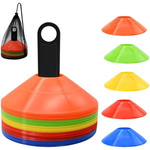 Conos de Entrenamiento Deportivos para Exteriores, de Plástico PE, Flexibles, Resistentes a Roturas, Marcadores Planos para Entrenamiento de Fútbol - Product Image 2
