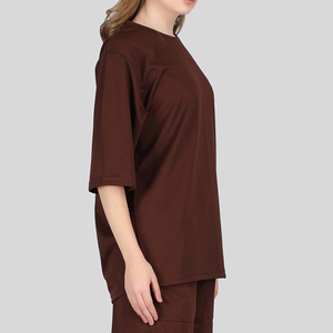 เสื้อยืดสตรีไซส์ใหญ่ แบรนด์ส่วนตัว แขนสั้น ผ้าฝ้าย 100% ระบายอากาศได้ดี สวมใส่สบาย สีพื้น สำหรับฤดูร้อน สไตล์สตรีทแวร์ - Product Image 3