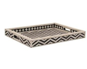 Nueva Bandeja Decorativa de Resina con Incrustaciones de Diseño, Bandeja de MDF, Bandeja para Servir, para Cocina y Eventos, a un Muy Buen Precio de Fábrica - Product Image 1