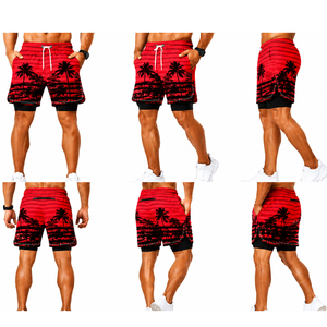 Shorts de bain pour hommes OEM avec poche étanche, séchage rapide, extensibles, pour la plage, logo personnalisé, short de surf, short de bain pour hommes, fabrication en usine. - Product Image 6