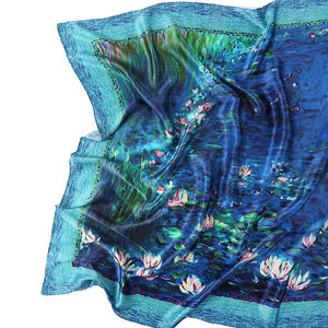 Silk Scarf Modern Pattern Fabric For Office Casual Travel And Daily Lifestyle Wear Silk Scarf - Product Image 5