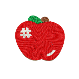 High Quality Fancy <b>Beaded</b> Embroidery Watermelon Design <b>Coaster</b> Customized Seed Bead Premium Handmade Tabletop Decor - Product Image 2