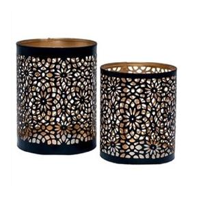 High Demand <b>Set</b> of 2 Round Votive Gold Coated Latest Design Candle Holder <b>Lantern</b> Tealight Indoor Decor Usage Customize Size - Product Image 2