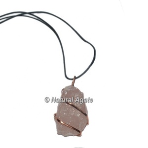 อาลีบาบาผู้จัดจำหน่ายชั้นนำโรสควอตซ์อาเกตลวดห่อจี้ผู้ผลิตออนไลน์ในที่มีคุณภาพที่ดีที่สุด - Product Image 1