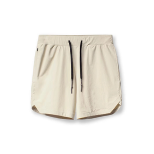 Shorts de sport légers à séchage rapide pour hommes, avec cordon de serrage, poche zippée intégrale, doux, pour fitness, cyclisme, randonnée, taille élastique, couleur unie - Product Image 3