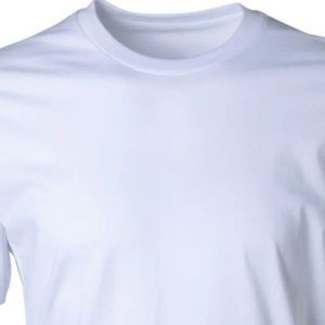<b>White</b> Mens Plain Crew Neck Short Sleeve T Shirt Soft Cotton Casual Basic Tee Lightweight Breathable Summer Everyday Wear Custom - Product Image 3