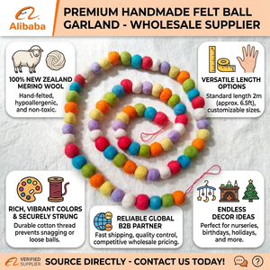 Bolas de Fieltro Multicolores para Decoraciones, Guirnaldas, Manualidades y Venta al por Mayor, Suministro de Calidad de Exportación a Todo el Mundo Hoy - Product Image 6