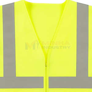 Chaleco de Seguridad Reflectante de Poliéster Transpirable de Alta Calidad con Múltiples Bolsillos para Trabajadores de la Construcción - Product Image 4