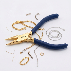Pince à bec effilé de qualité supérieure pour bijoux, outil de pliage de fil, poignée en PVC, personnalisable avec logo, OEM disponible, outils fournis directement par l'usine - Product Image 4