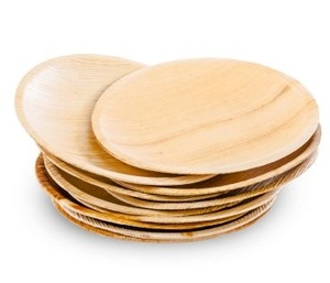 Premium <b>Disposable</b> Event Dinnerware 8 Inches Round Shapes Natural Areca Palm Leaf Dining for Hotels & Restaurants <b>Plates</b> in 2026 - Product Image 1