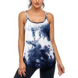New Arrival 2026 Women's Tie Dye <b>Knitted</b> <b>Tank</b> <b>Top</b> Scoop Neck Sleeveless Breathable Spandex Polyester Casual Workout <b>Top</b> - Product Image 1