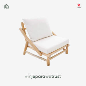 Chaise longue d'extérieur en bois massif avec coussin, style terre cuite, pour patio, jardin, resort, villa, hôtel - Product Image 5