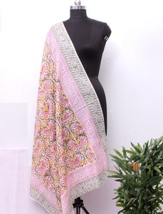 100% Lightweight Cotton Pink Floral <b>Sarong</b> Women Beach <b>Wrap</b> Summer Pareo Boho Cover Up Scarf Travel Friendly. - Product Image 1