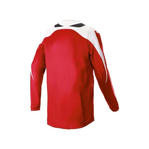 Camiseta de Motociclismo Roja de Manga Larga para Hombre, de Secado Rápido, Poliéster, Manga Larga, para Carreras, Todas las Temporadas, Deportiva - Product Image 2