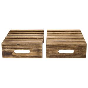 Soporte Rústico de Madera Quemada Marrón para Tartas, Exhibidor de Postres de Madera, Soporte Elevador para Cupcakes, Decoración para Fiestas - Product Image 6