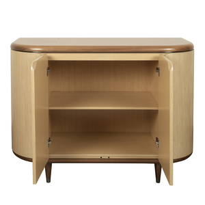 Mueble de Salón Moderno de Mediados de Siglo, de Madera, con Puertas de Losa y Almacenamiento que Ahorra Espacio, 5 Compartimentos, para Apartamentos y Hoteles - Product Image 3