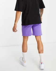 Pantalones Cortos de Algodón Morados para Hombre, Cintura Media, Elásticos, Transpirables, Casuales, de Color Sólido, Tejido de Tela - Product Image 6
