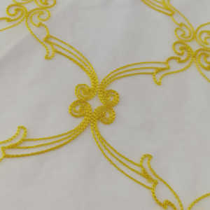 CC-21-175 Offre Spéciale nouvelle mode 100% polyester rideau tissu pour salon tissé belles conceptions de broderie respirant - Product Image 4