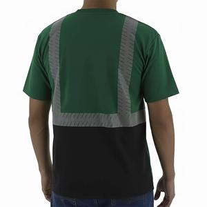 Camisa de Trabajo de Construcción para Hombre, Personalizada 2026, de Alta Visibilidad, Reflectante, de Poliéster Antiarrugas, de Manga Corta - Product Image 6