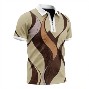 Camisas de Golf de Manga Larga para Hombre de Alta Calidad, Tejido de Punto con Diseño Estampado, Antiarrugas y de Secado Rápido - Product Image 2