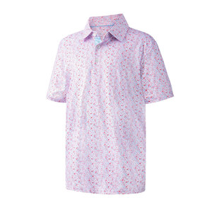 Polo de golf juvenil versátil e informal, con material transpirable y flexible, adecuado para el entrenamiento de golf. - Product Image 1
